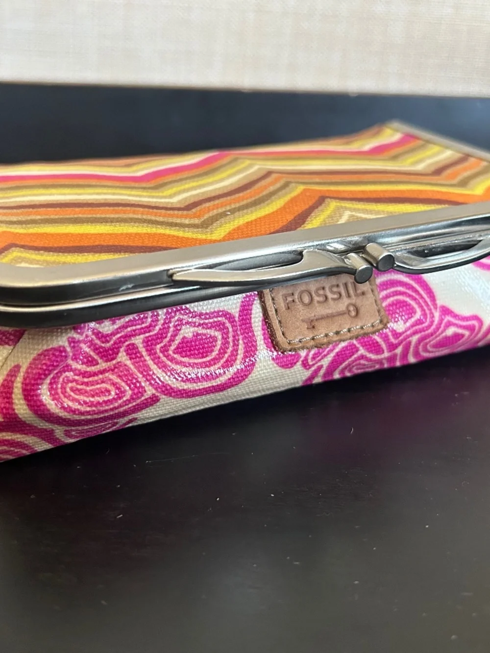 Fossil Key-Per Makeup Cosmetics Jewelry Bag